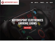 Tablet Screenshot of motorsportcables.com